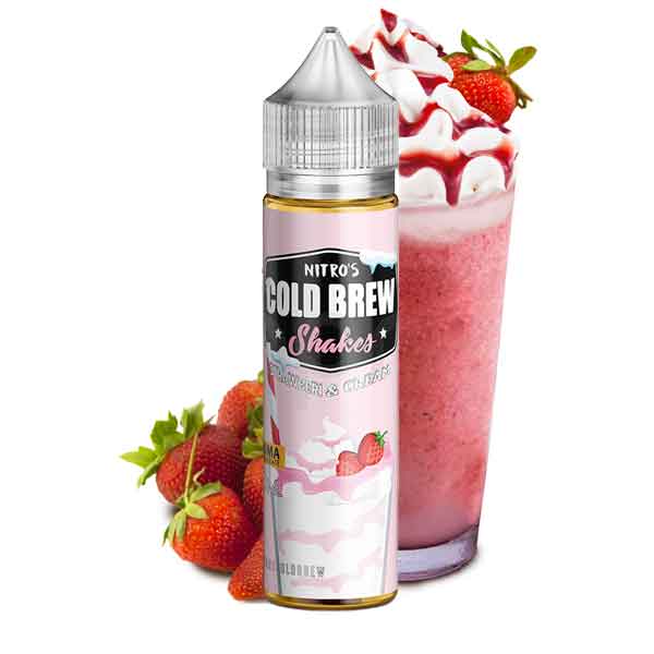 Shakes Series Strawberi & Cream 20/60ml By Nitro's Cold Brew