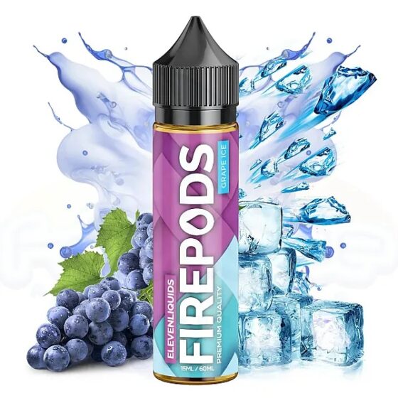 Firepods Grape Ice 15/60ml By Eleven Liquids