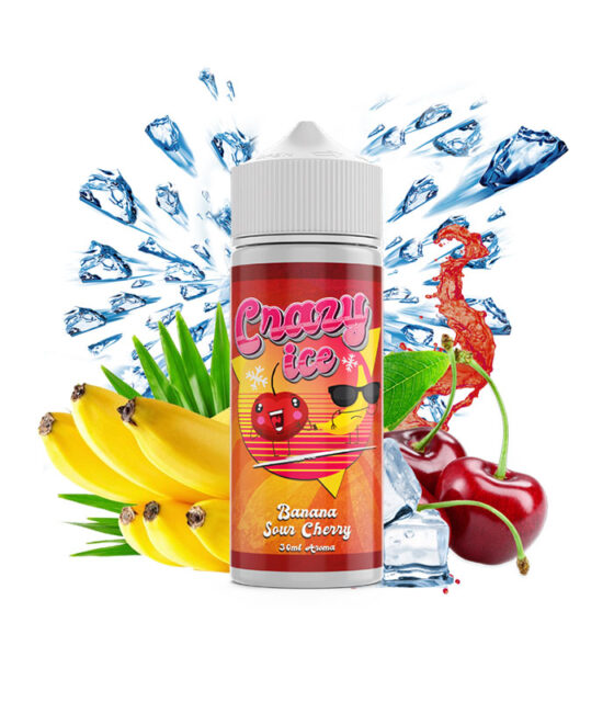 Crazy Ice Banana Sour Cherry 30/120ml By Steam City Liquids