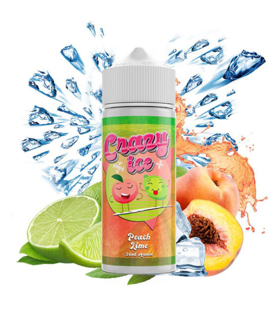 Crazy Ice Peach Lime 30/120ml By Steam City Liquids