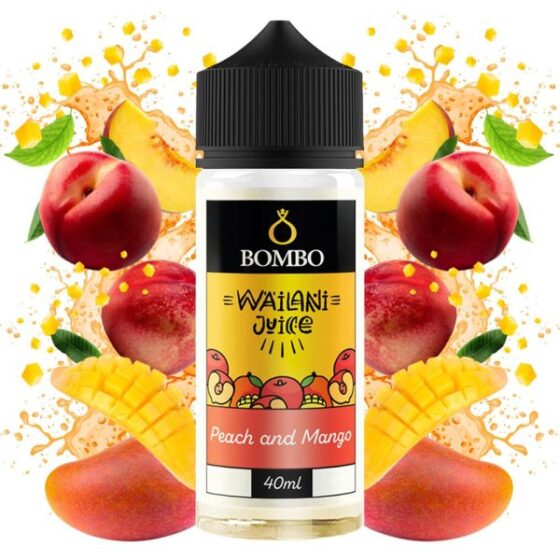 Bombo Wailani Juice Peach and Mango 40/120ml By Bombo